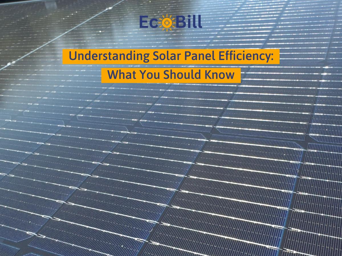 Understanding Solar Panel Efficiency: What You Should Know